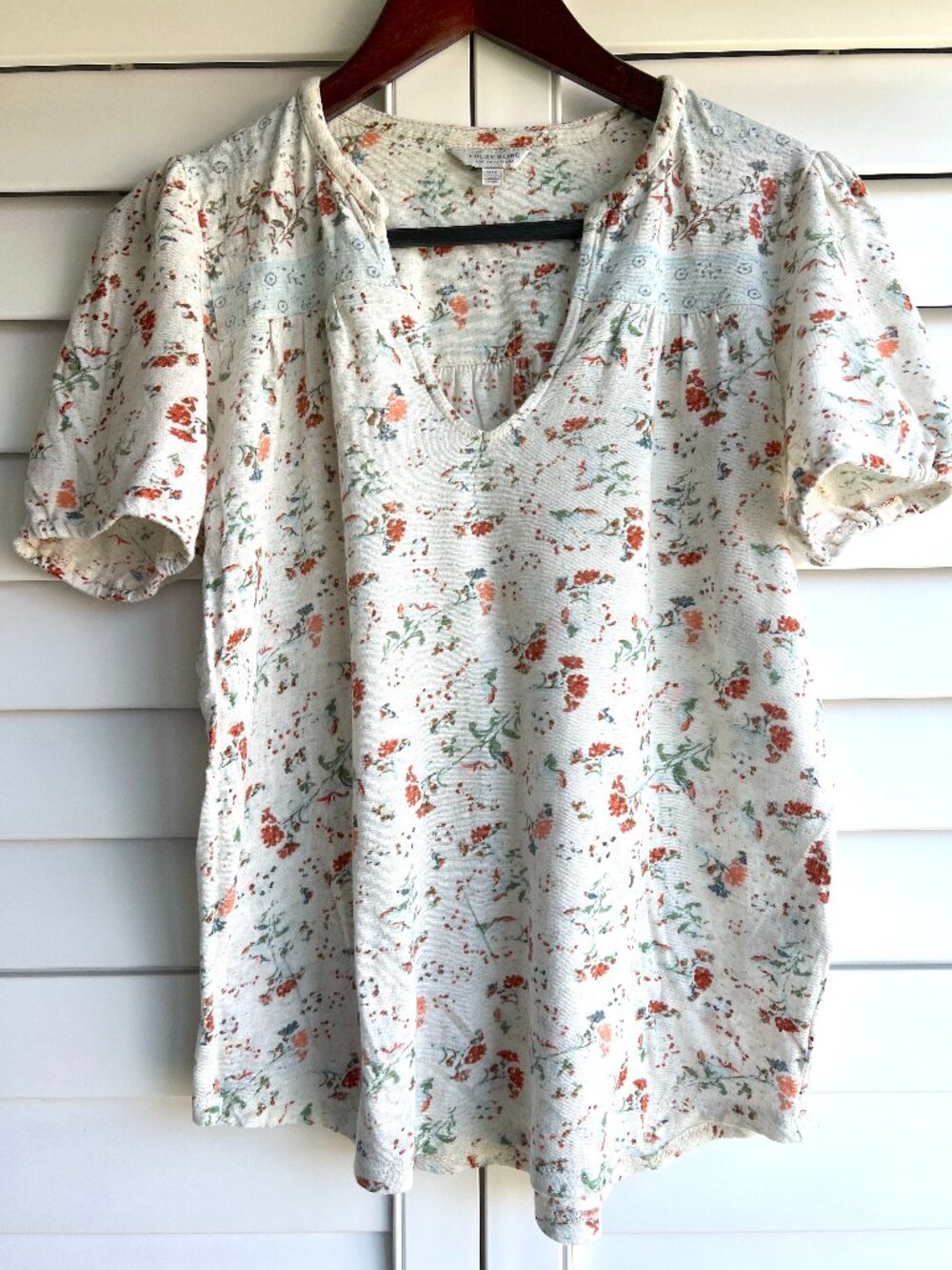 Lucky Brand floral peasant top